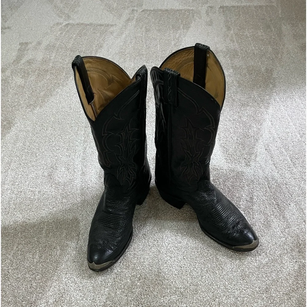 Tony Lama Black Stallion Cowboy/Western Boots. Men’s Size 9.5 - Picture 7 of 16